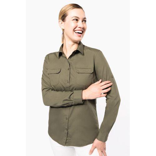 Ladies' long sleeved safari shirt