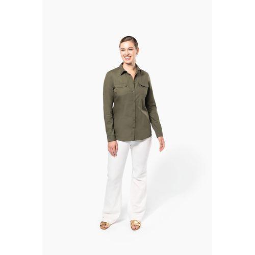Ladies' long sleeved safari shirt
