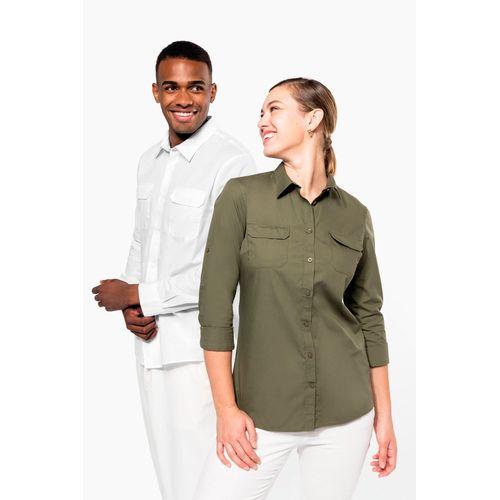 Ladies' long sleeved safari shirt