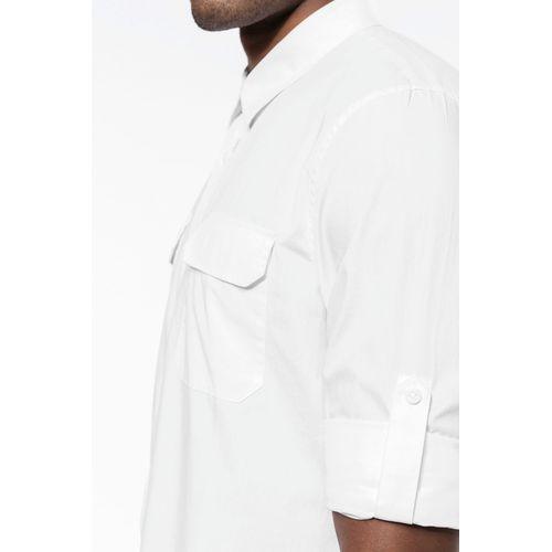 Men's long-sleeved safari shirt