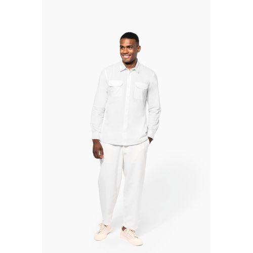 Men's long-sleeved safari shirt