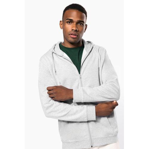 Full zip hooded sweatshirt