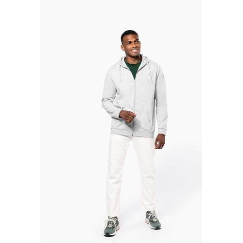 Full zip hooded sweatshirt