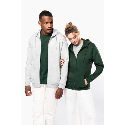 Full zip hooded sweatshirt