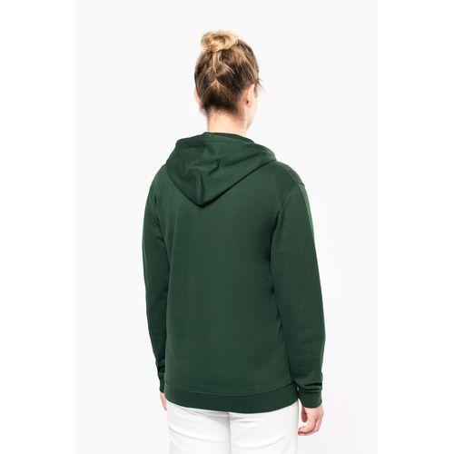Full zip hooded sweatshirt