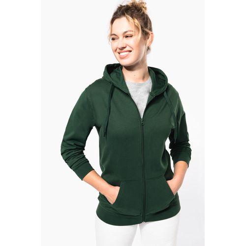 Full zip hooded sweatshirt