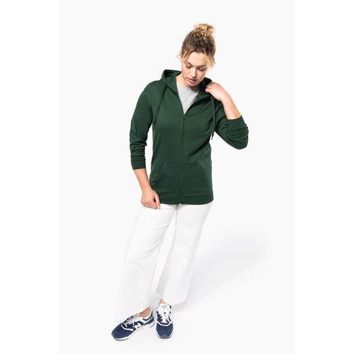 Full zip hooded sweatshirt