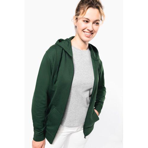 Full zip hooded sweatshirt