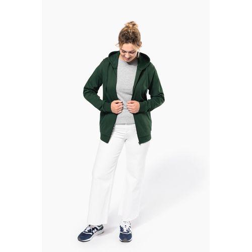 Full zip hooded sweatshirt