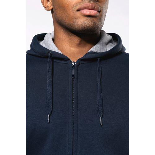 Full zip hooded sweatshirt