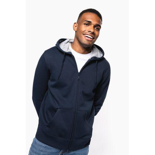 Full zip hooded sweatshirt
