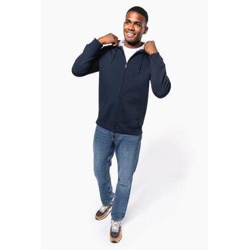 Full zip hooded sweatshirt