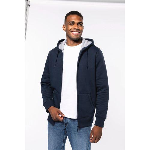 Full zip hooded sweatshirt