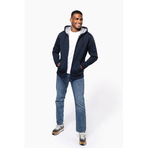Full zip hooded sweatshirt