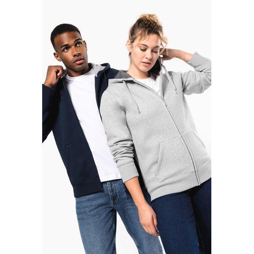 Full zip hooded sweatshirt