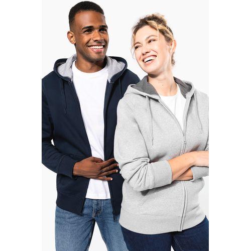 Full zip hooded sweatshirt