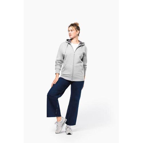 Full zip hooded sweatshirt