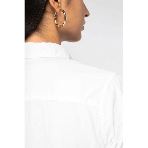 Eco-friendly ladies’ washed effect shirt