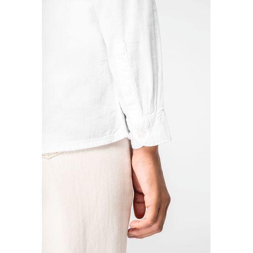 Eco-friendly ladies’ washed effect shirt