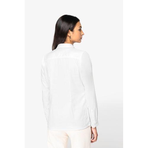 Eco-friendly ladies’ washed effect shirt