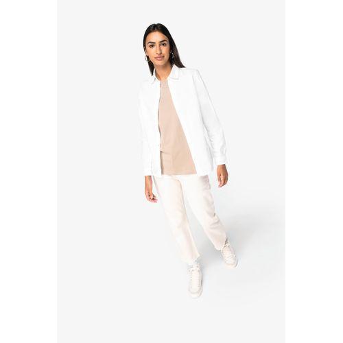 Eco-friendly ladies’ washed effect shirt