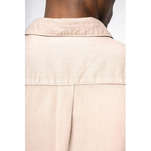 Eco-friendly men's washed effect shirt