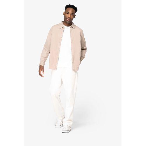 Eco-friendly men's washed effect shirt
