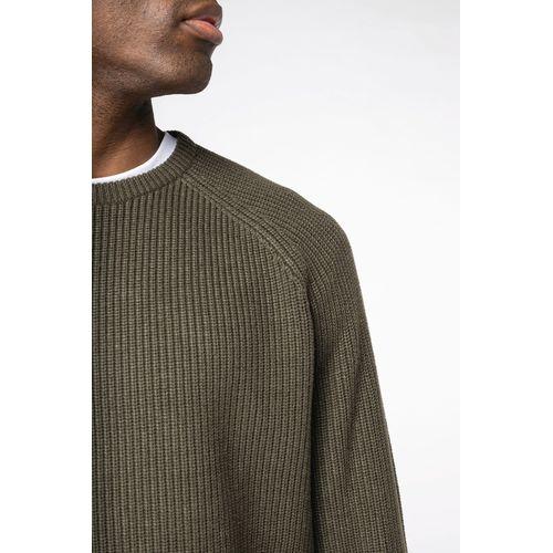 Pull écoresponsable à grosses mailles homme