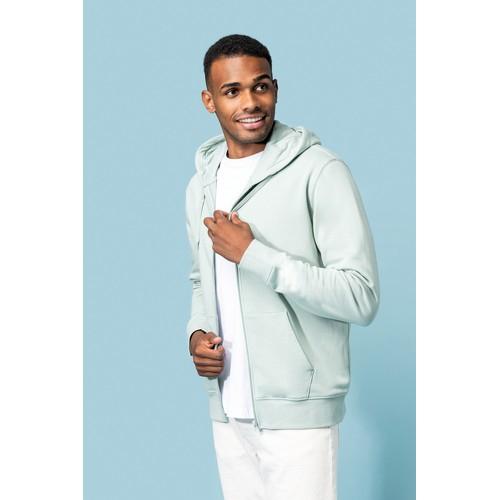 Men's eco-friendly zip-through hoodie