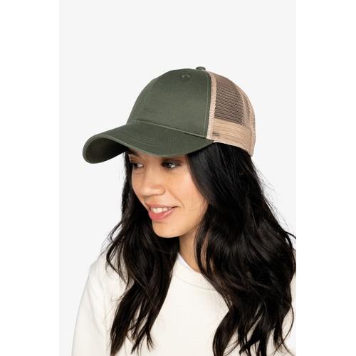Casquette trucker écoresponsable 6 panneaux unisexe