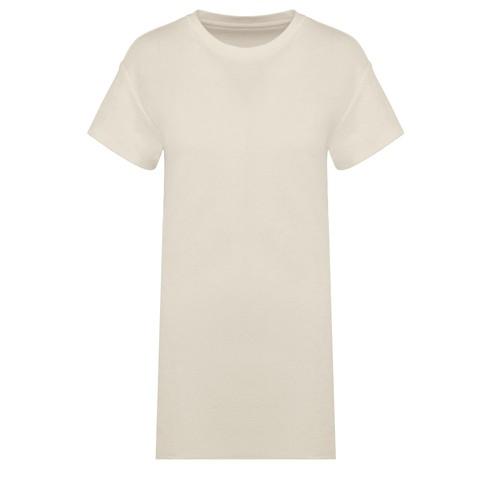 Eco-friendly ladie's Terry Towel dropped shoulders t-shirt dress