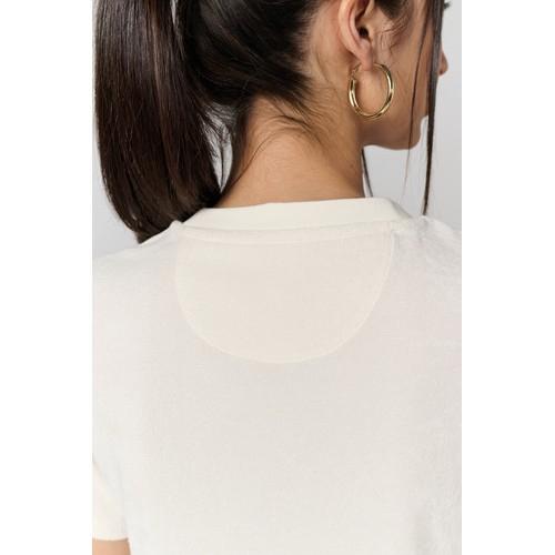 Eco-friendly ladie's Terry Towel dropped shoulders t-shirt dress
