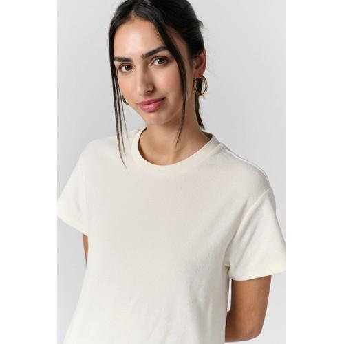 Eco-friendly ladie's Terry Towel dropped shoulders t-shirt dress
