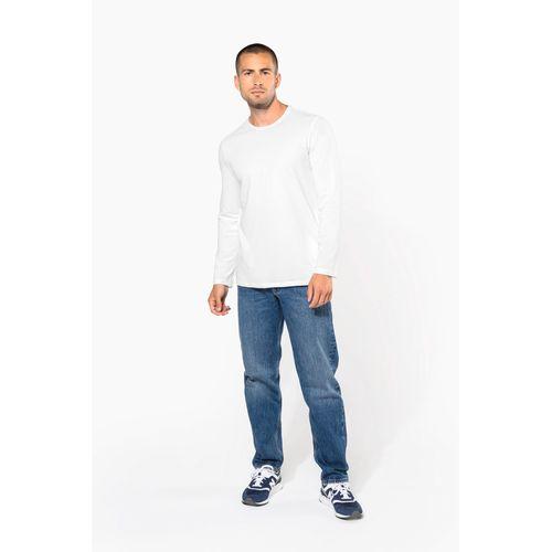 T-shirt col rond manches longues homme