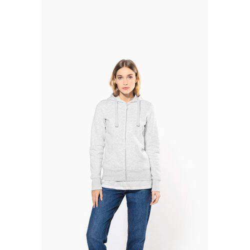 Ladies' full zip hooded sweatshirt