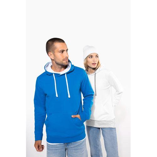 Men's contrast hooded sweatshirt