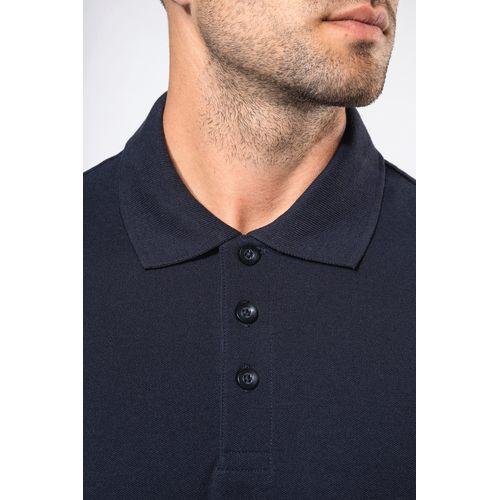 Polo piqué manches courtes bicolore homme
