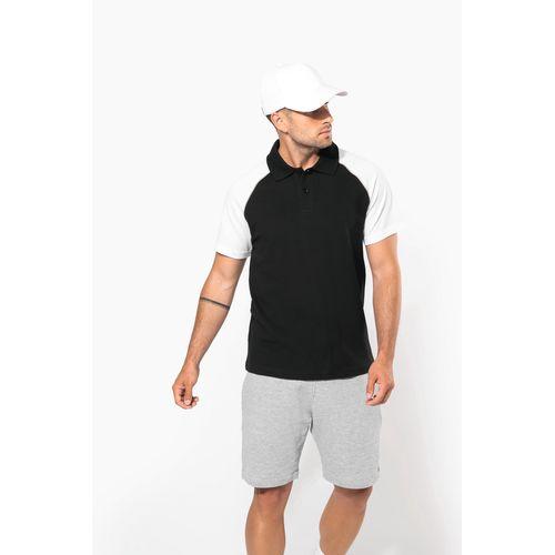 Polo baseball manches courtes
