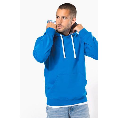 Men's contrast hooded sweatshirt