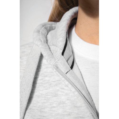Ladies' full zip hooded sweatshirt