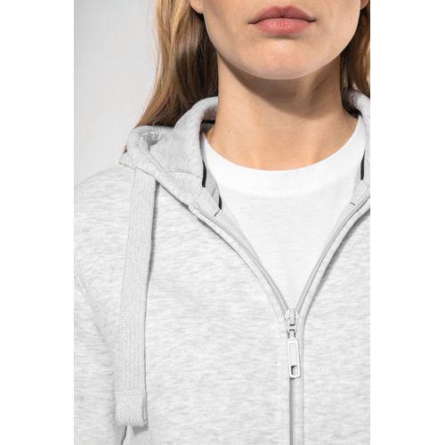 Ladies' full zip hooded sweatshirt