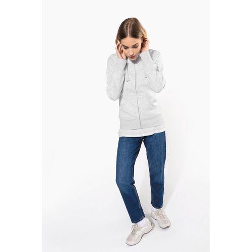 Ladies' full zip hooded sweatshirt