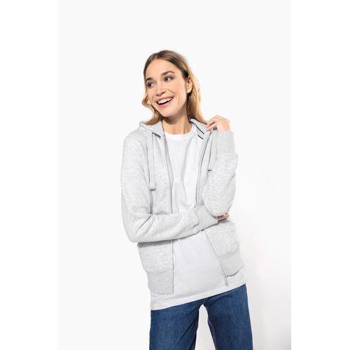 Ladies' full zip hooded sweatshirt