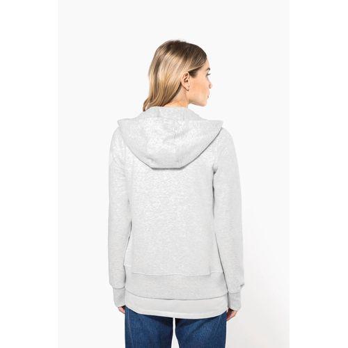 Ladies' full zip hooded sweatshirt