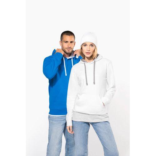 Men's contrast hooded sweatshirt