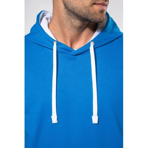 Men's contrast hooded sweatshirt