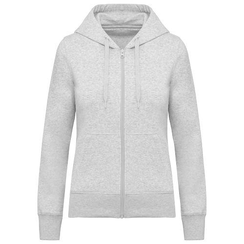 Ladies' eco-friendly zip-through hoodie