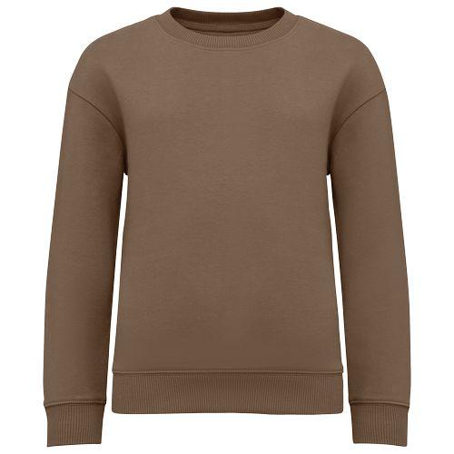 Sweat-shirt écoresponsable à col rond oversize enfant