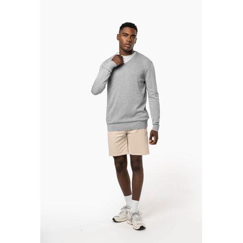 Men's eco-friendly V-neck jumper