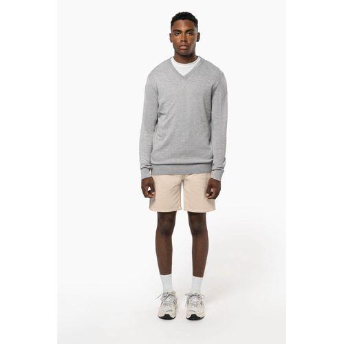 Men's eco-friendly V-neck jumper